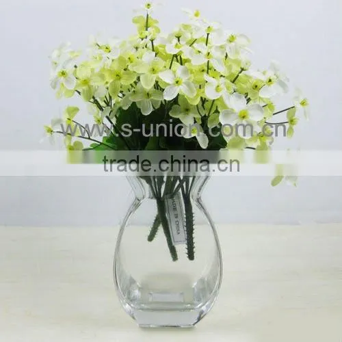 Decorative glass table vase