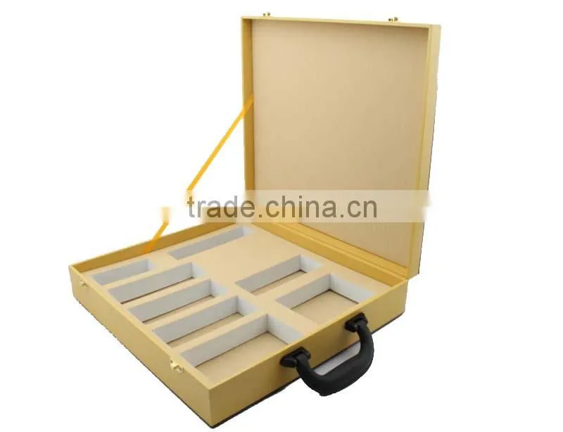 Luxury Handmade wooden gift box with EVA insert and handle