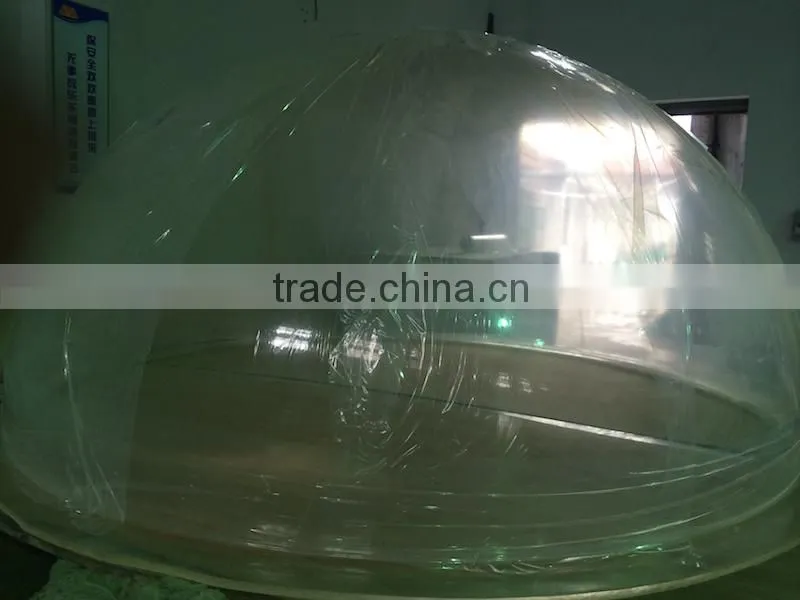clear plexiglass dome