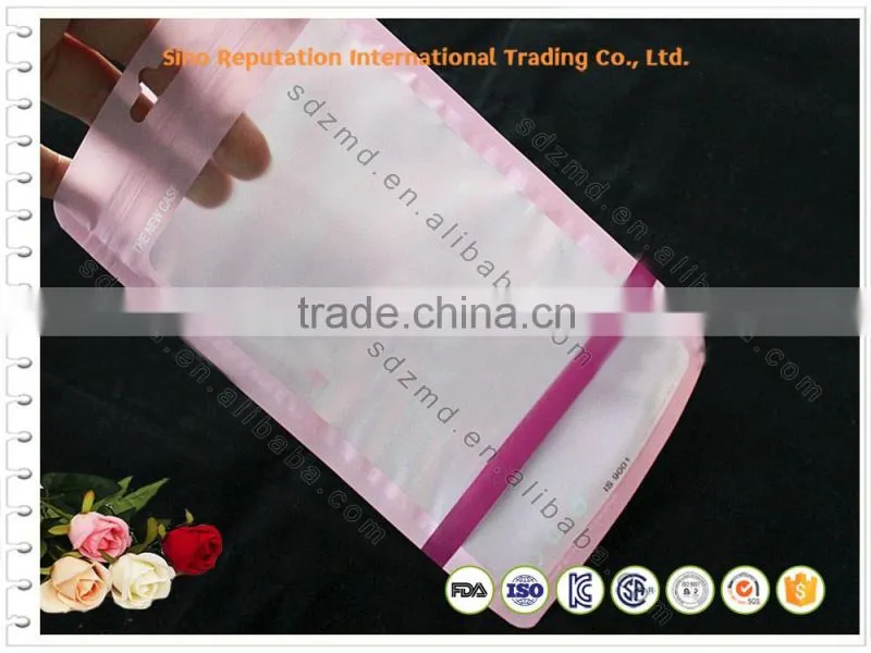 Wholesale plastic bag for cellphone with zipper / header / hanging hole made in china