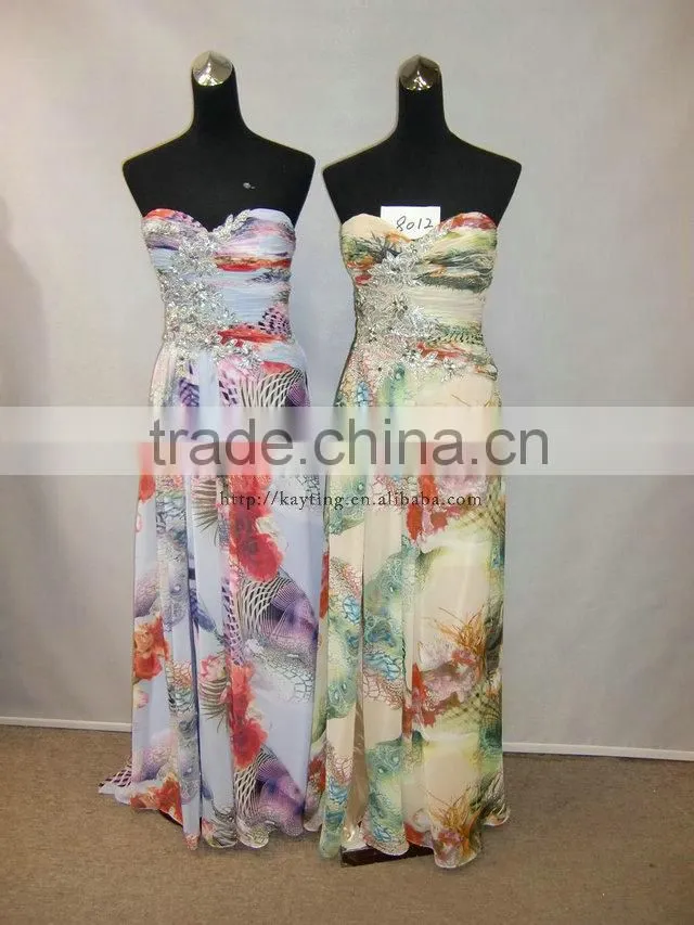 Trendy amazing style off shoulder sleeveless formal dress sexy front slit wedding dresses