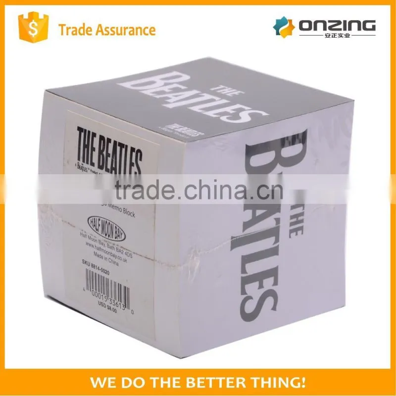 75*75*75mm custom eco sticky notes pad for business