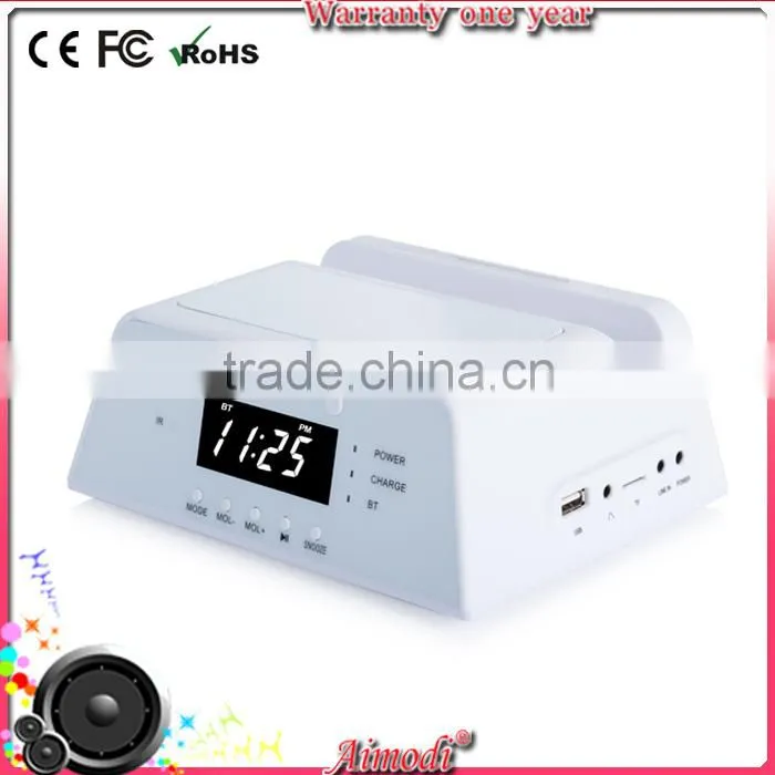 New fashion big bass bluetooth speaker docking station for smart phone
