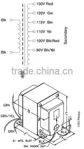 variable silicon core 110v power transformer