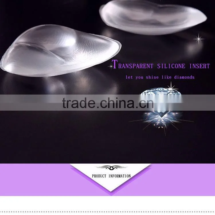 ladies clear silicone breast pads ,silicone artificial fake breast pads