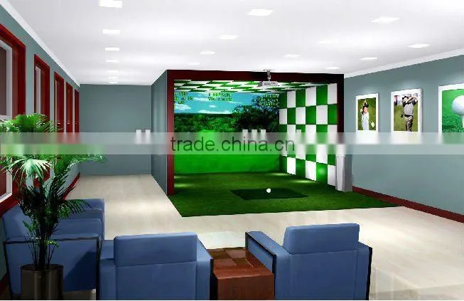 china 3D screen indoor golf simulator