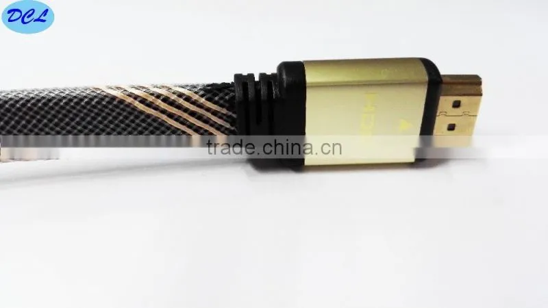 Flat HDMI cable with double nylon net 30FT