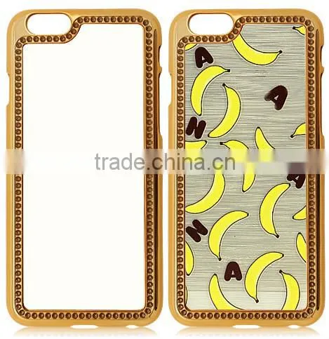 Sublimation diamond phone case for iphone6 4.7 inch,sublimation bling phone case