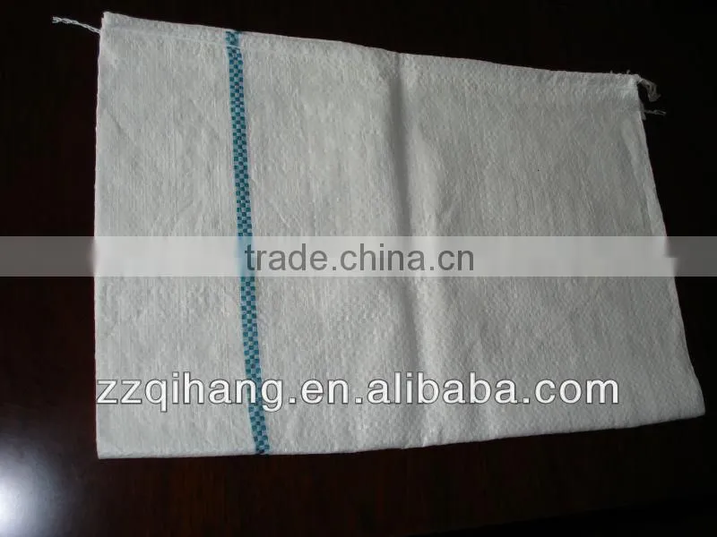 Eco-friendly colorful 60*90cm white pp woven bag