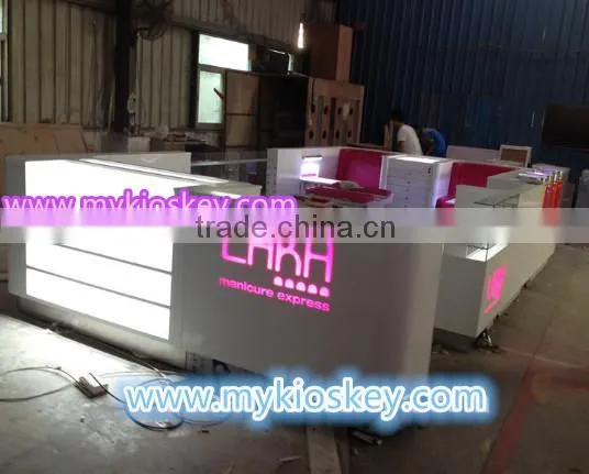 high quality nail table for salon kiosk