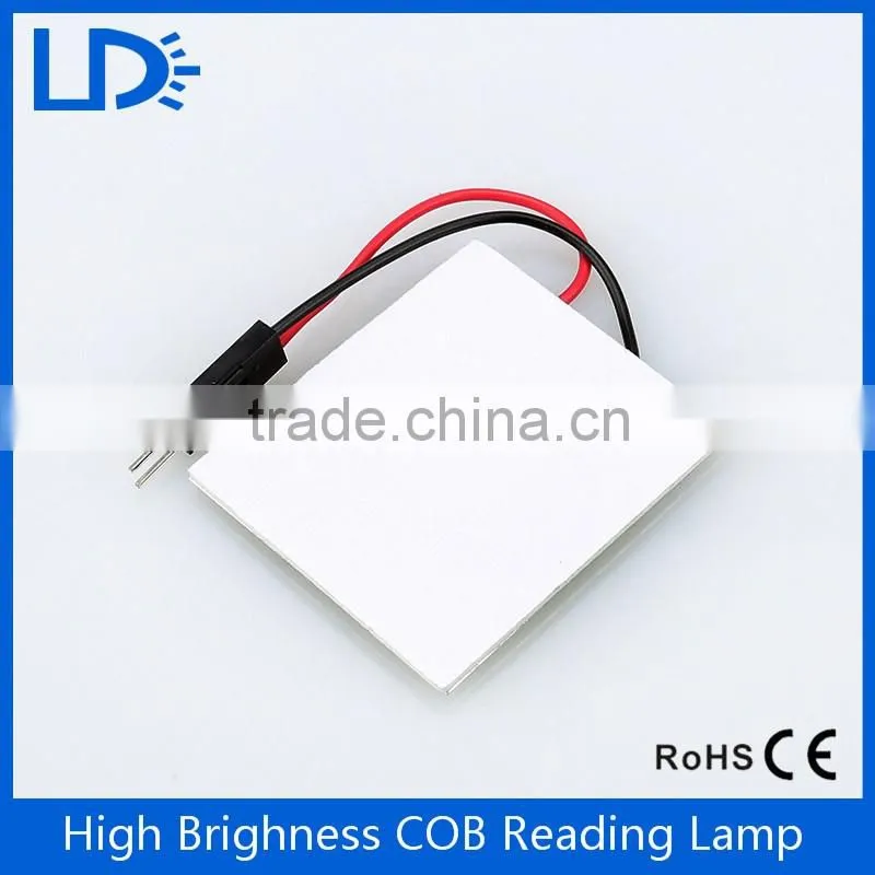 Auto top light brightness cob panel light car led reading light