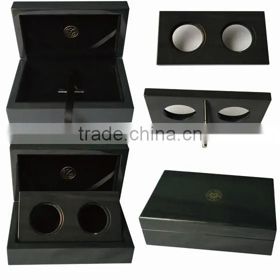 Wood Coin Presentation Cases and Display Boxes