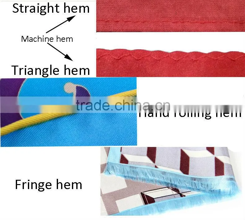 Custom Label Screen Print Silk Scarves