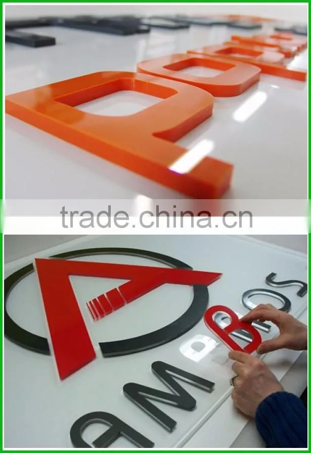 Custom PMS Color 3D Acrylic Sign Letters