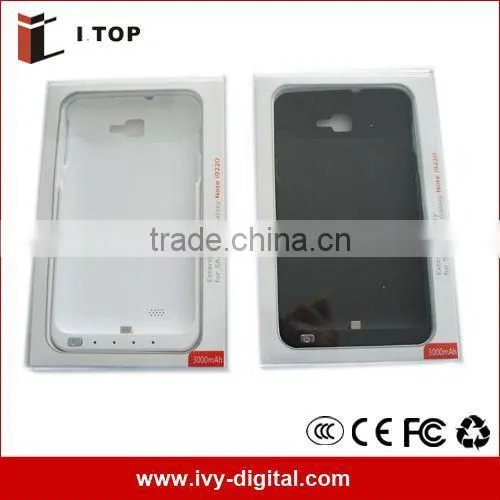 SE002-1 3000mAh Rechargeable Battery Case Power For Samsung Galaxy Note i9220 GT-N7000 Red/White/Black