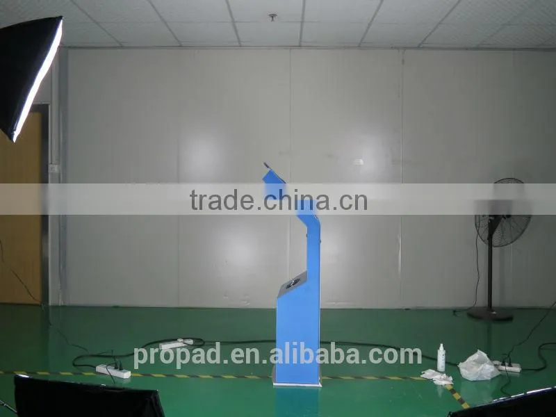 22" standing Interactive displays touch screen kiosk blue