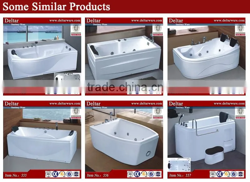classic design bathtub length 1.8m, body massage bathtub air switch and controller, bubble light bathtub