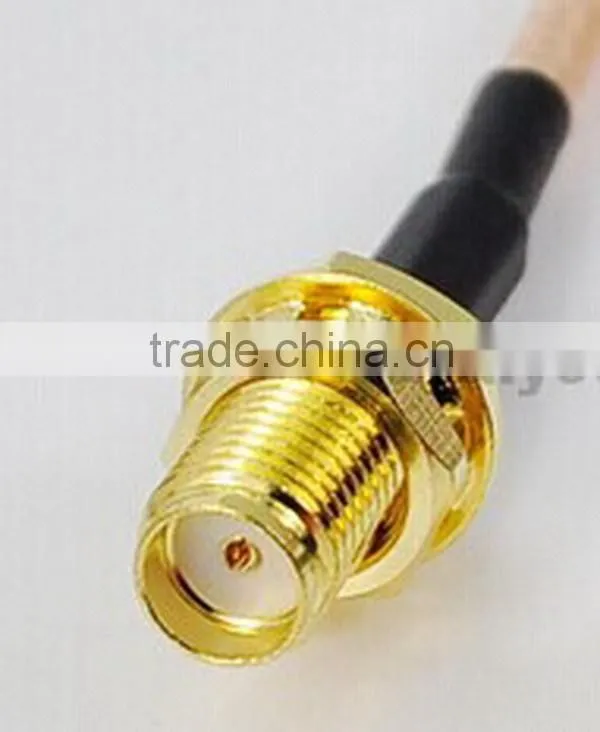 Durable hot sell sma type bulkhead connector rg174