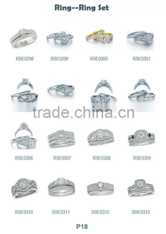 Hot Sale cz gold plated jewelry set