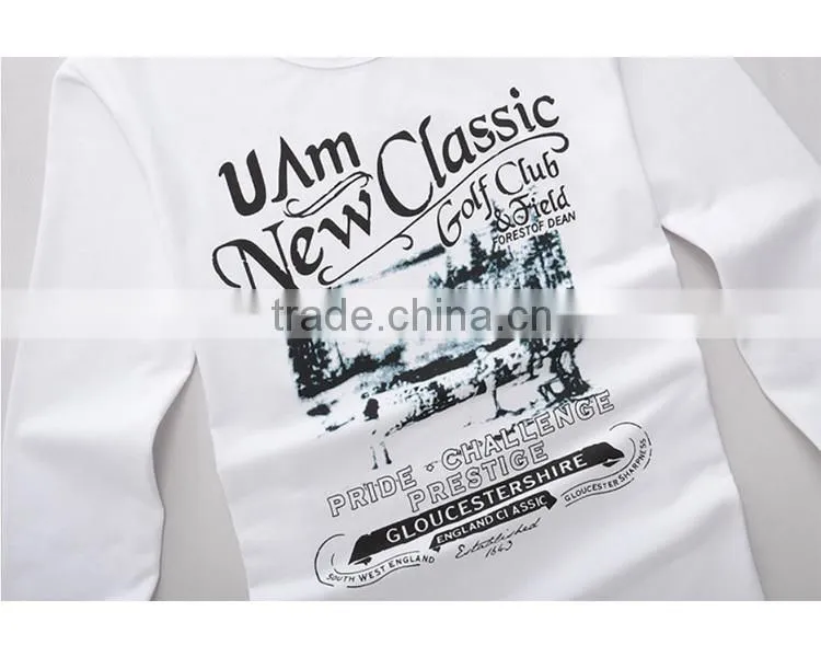 OEM Printing Long Sleeve Cotton T shirt