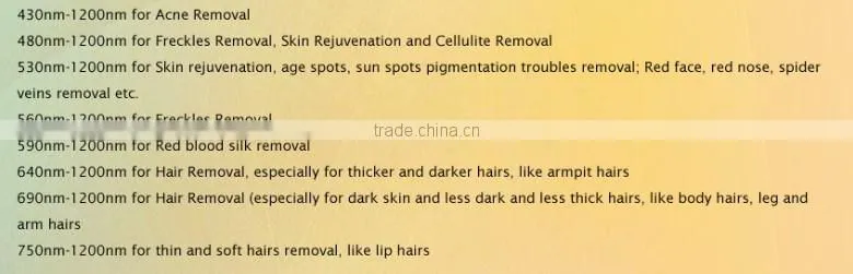 Face and Body Home IPL Hair Removal System ipl lamp with 100,000 shots