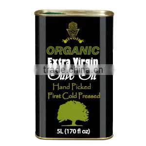 Premium Quality Extra Virgin Olive Oil. Pure Natural Olive Oil with ISO9001 Certification. 500 ml metallic Tin
