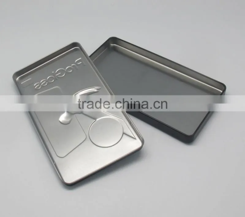 China wholesale high quality rectangular metal tin material chocolate gift box