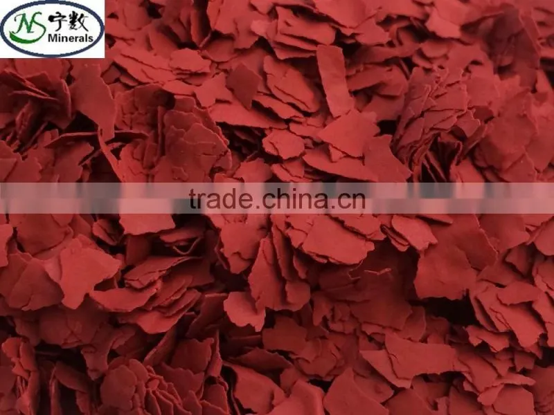 Color rock chips Mica flakes as Indoor Wall Finishes