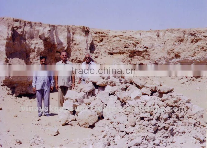 Raw gypsum