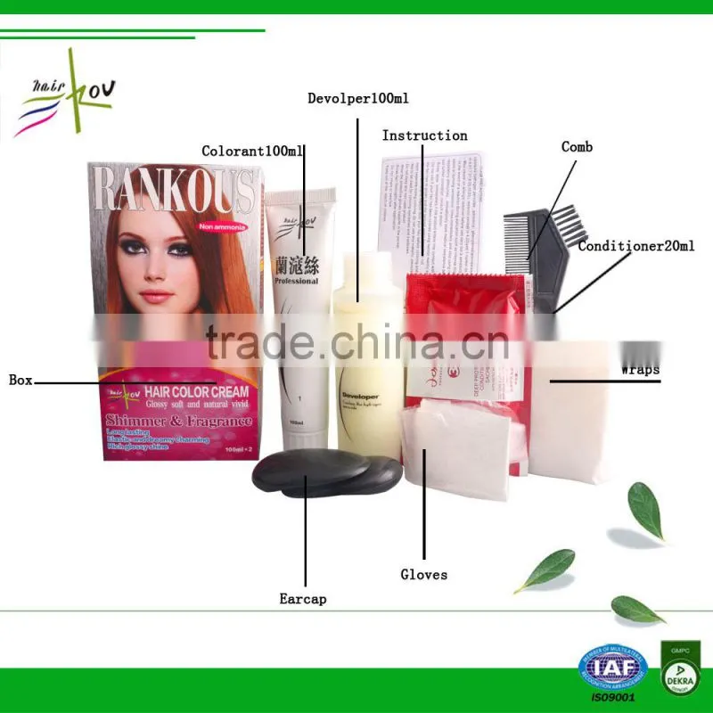 China wholesale hair dye hot sale harmless hair dye