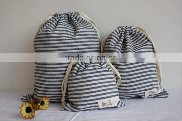 Handwork Cotton Jute 3 Sets Jewelry/Phone/Gift Drawstring Bag (BYSYX5272)