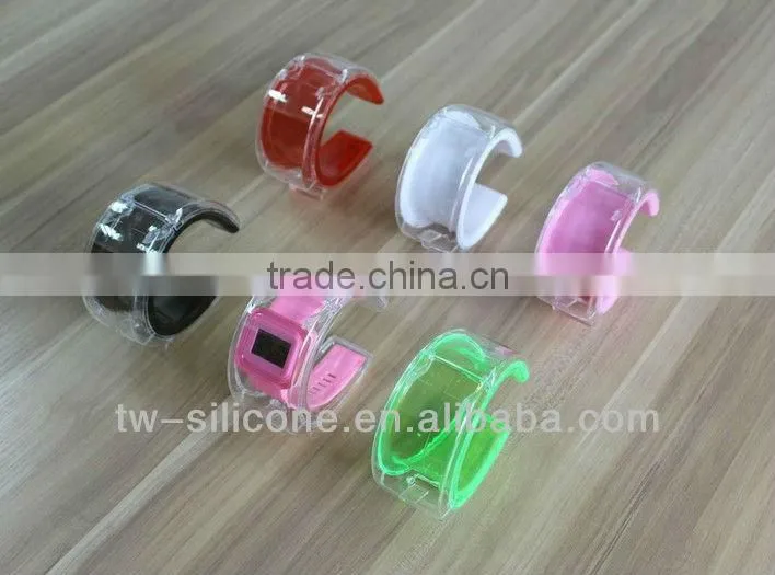 clear plastic watch box custom logo plastic watch box