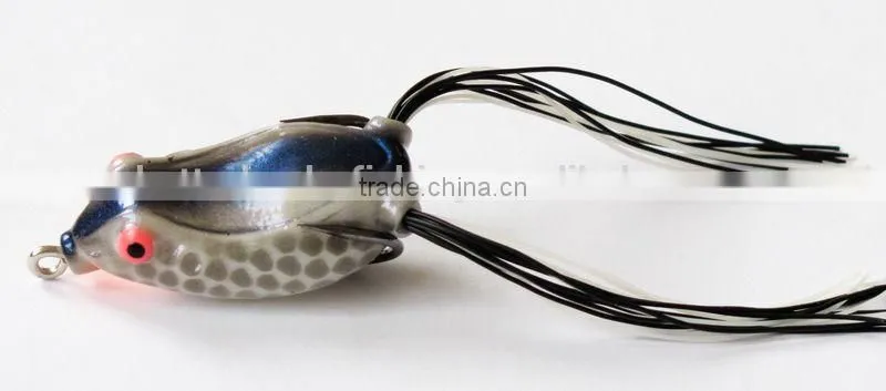 frog fishing lure with 2 sharp hooks
