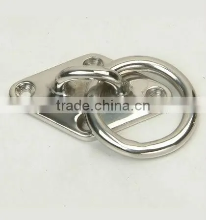 Stainless Steel Square Eye Plate with Ring