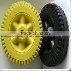 10 semi pneumatic wheel for trolley