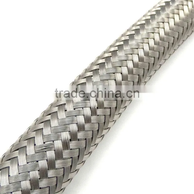 1ft Stainless Steel Braided 1500 PSI -8AN AN8 8-AN Oil Fuel Gas Line Nylon Hose