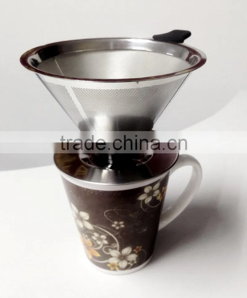 Portable, Paperless Pour Over Coffee Dripper With Stand Coffee Maker & Brewer