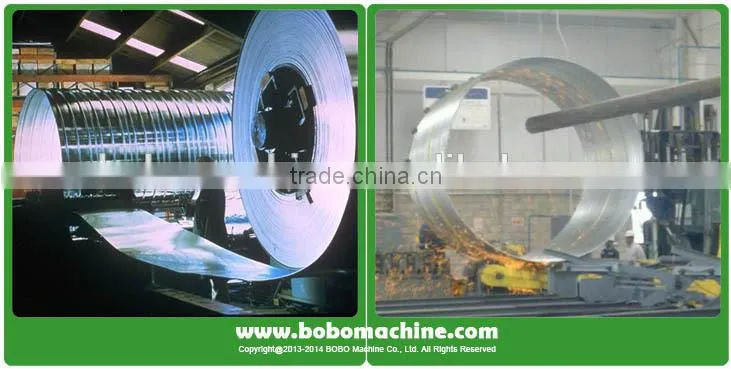 Galvanized steel corrugated culvert pipe making machine