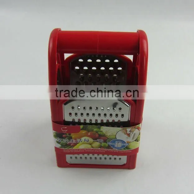 4-Side Grater Stainless Steel Grater With Plastic Handle