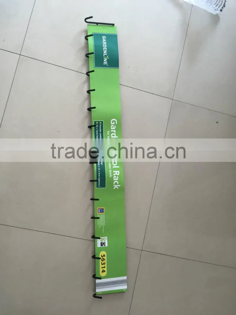 GARDEN TOOL RACK FOR TIDY STORAGE OF GARDEN TOOLS