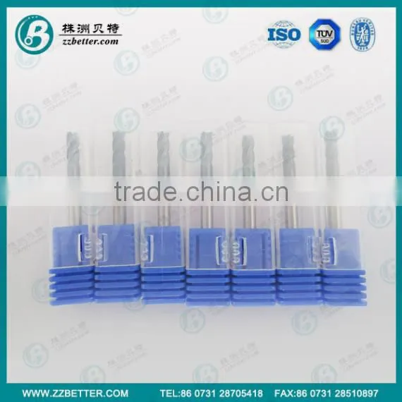 Carbide endmill cutters 4 flutes dia6.0mm hardness 45HRC