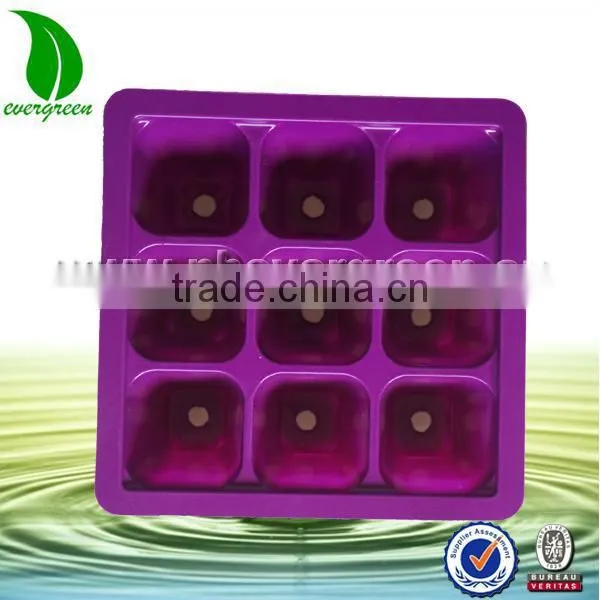 colorful Plastic Material and PVC Plastic Type cell seed tray