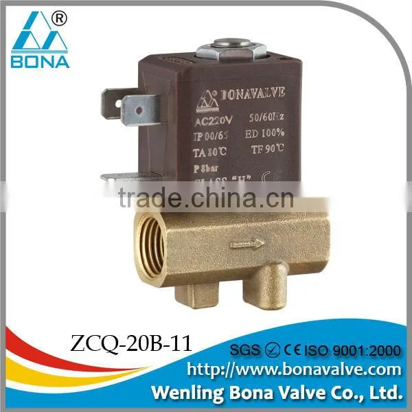 Air Co2 welding machine air control Aluminum Solenoid Valve 24v ZCQ-06ALV