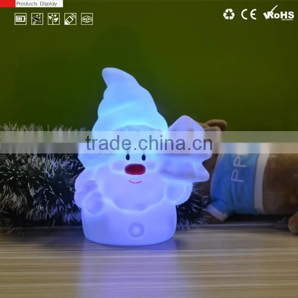 soft snowman LED night light for Children