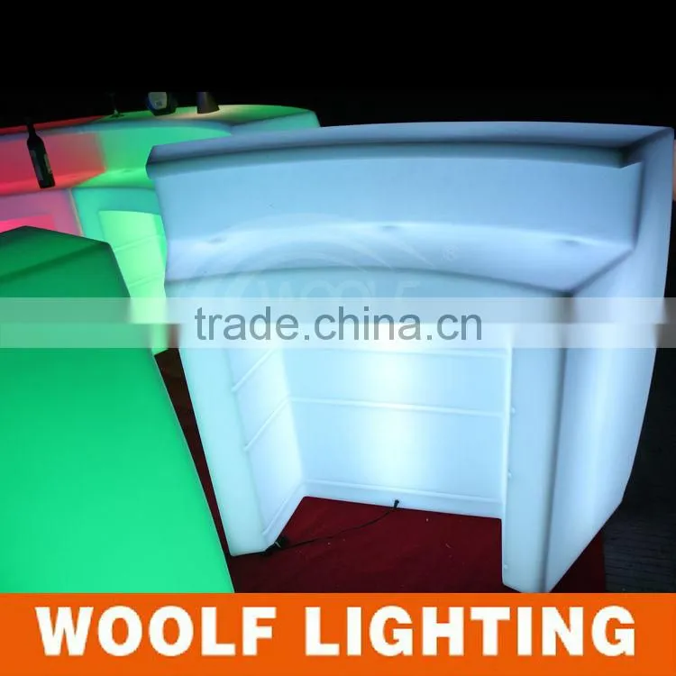 Bar KTV Used Rechargeable Waterproof RGB Glowing LED Light Bar Table