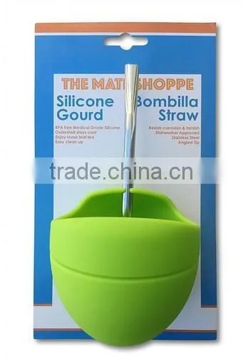 Silicone Yerba Mate Gourd,Silicone Yerba Mate Cup With Bombilla Straw