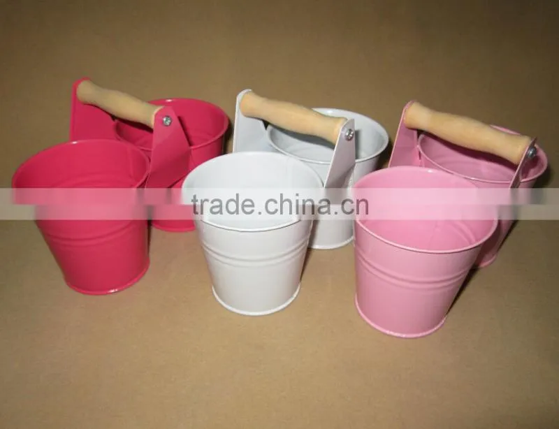 China imports home decor metal double flower pot