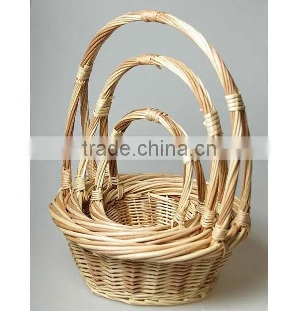 Wholesale multifunctional willow basket with handles