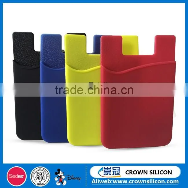 Sedex Certification factory 3m adhesive stickers silicone mobile phone card holder