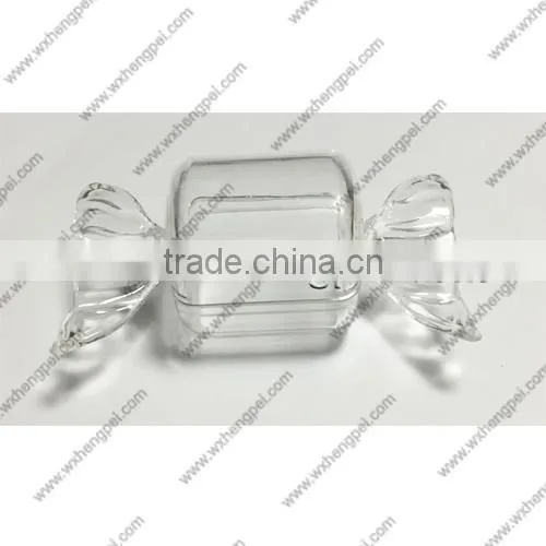 Cleverish portable cute transparent candy plastic storage jewelry wedding box kit